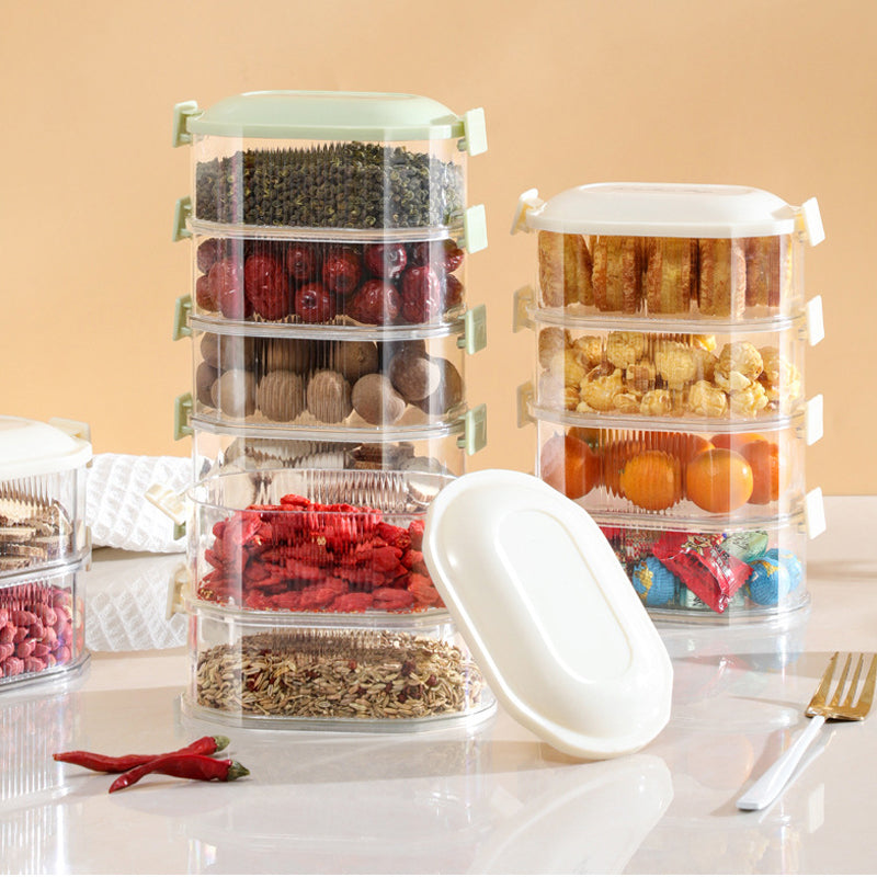 Multi-Layered Seasoning Storage Box