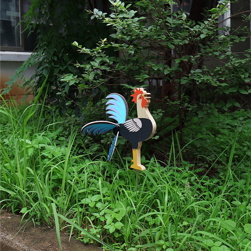 Rooster Windmill Garden Courtyard Farm Decor