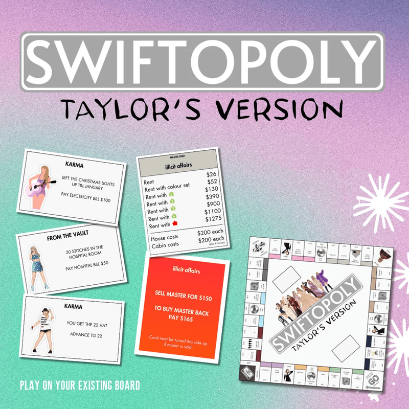 SWIFTOPOLY - TS 'Swiftie' Monopoly Boardgame