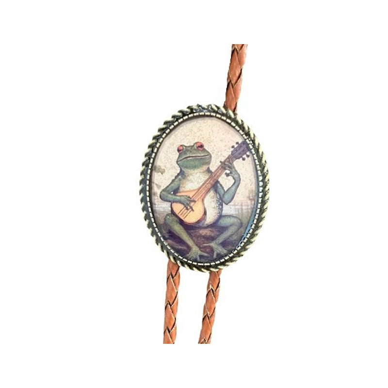 Banjo Frog Bolo Tie