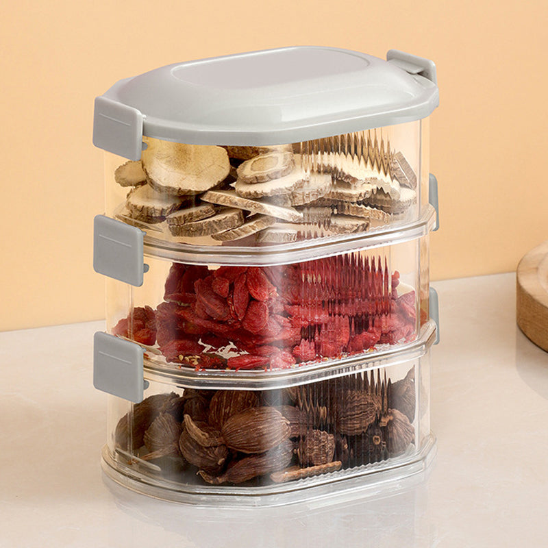 Multi-Layered Seasoning Storage Box