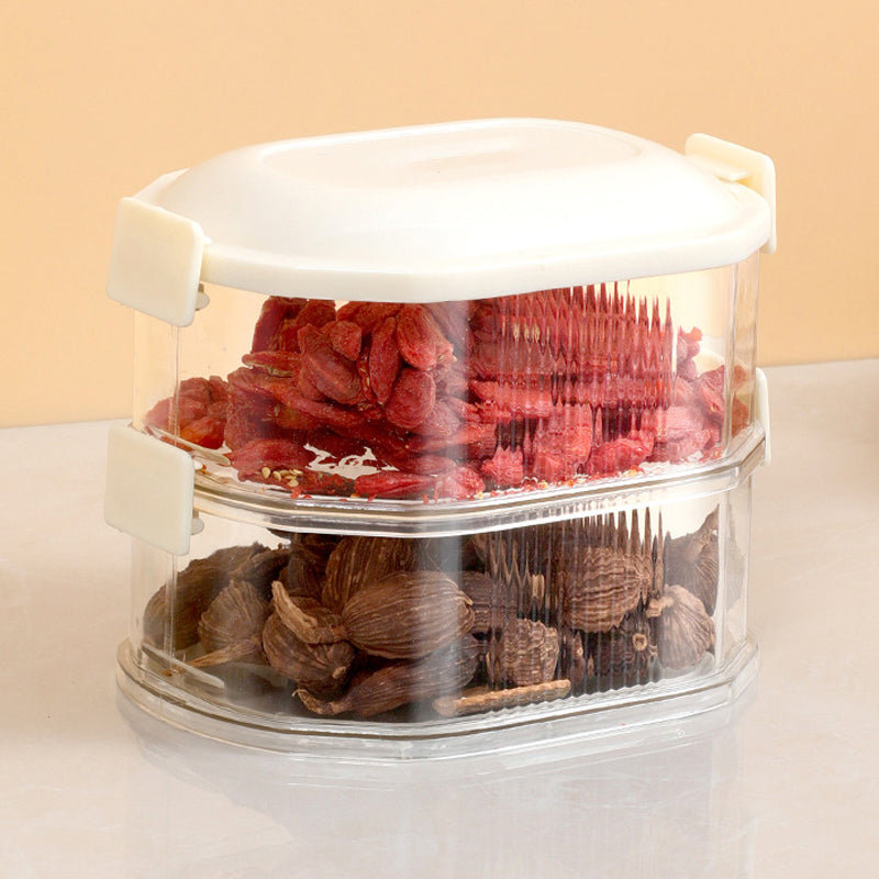 Multi-Layered Seasoning Storage Box