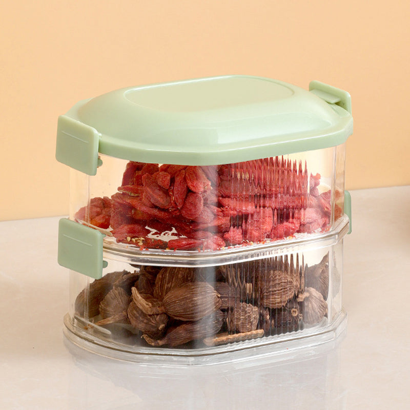 Multi-Layered Seasoning Storage Box